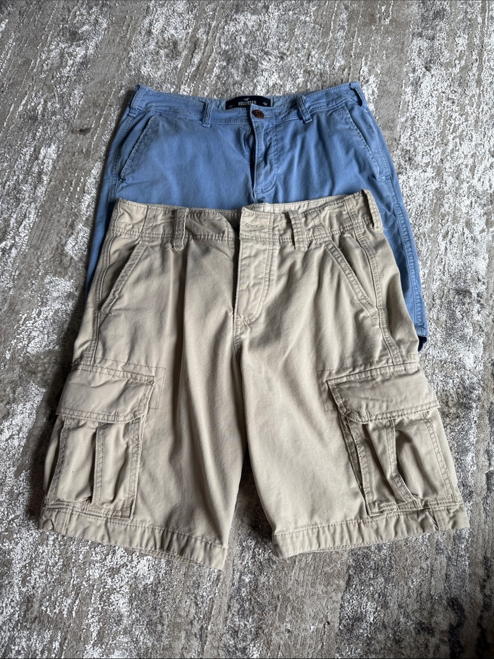 Hollister Cargo Shorts & Blue Casual Shorts 2 for $10 or can sell separately